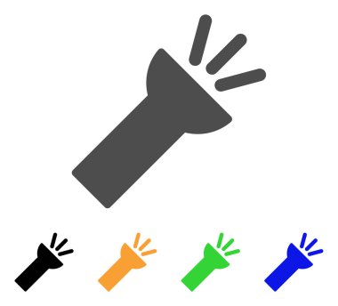 Elektrik Torch ışık vektör simgesi