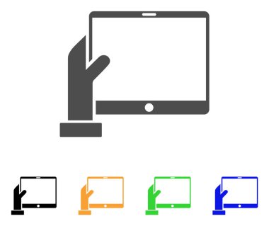 Pda vektör simge el tutar