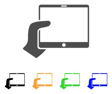 El tutar Tablet vektör simgesi