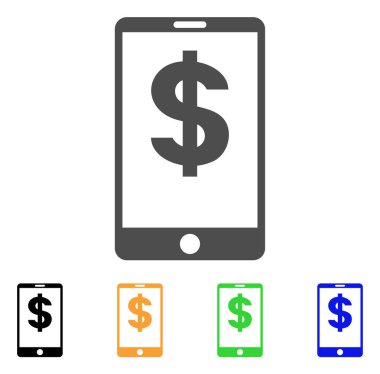 Mobil denge vektör simgesi