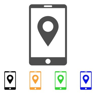 Mobil Gps vektör simgesi