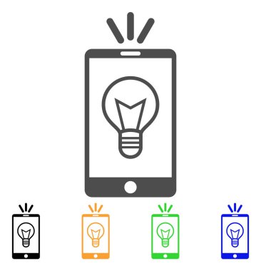 Mobil lamba ışık vektör simgesi