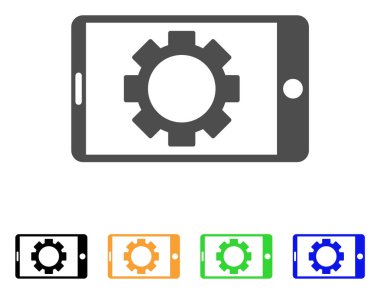 Telefon ayarları dişli vektör simgesi