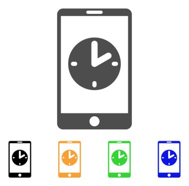 Mobil zaman vektör simgesi