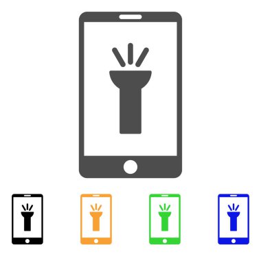 Mobil el feneri App vektör simgesi