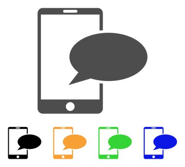 Telefon İleti Vektörü Simgesi