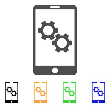 Smartphone vites seçenekleri vektör simgesi