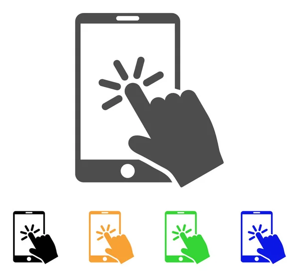 Klik op het pictogram van de Smartphone Vector — Stockvector