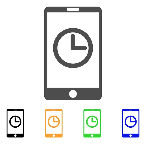 Icona vettoriale orologio mobile — Vettoriale Stock