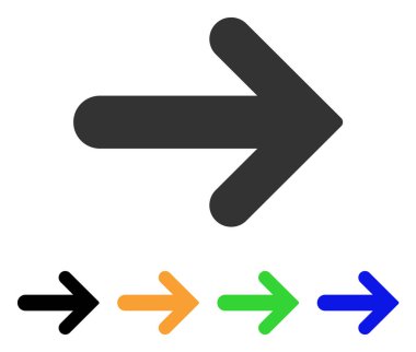 ok sağ vektör simgesi