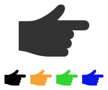 Dizin el vektör simgesi