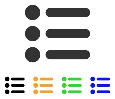 Öğeleri vektör simgesi