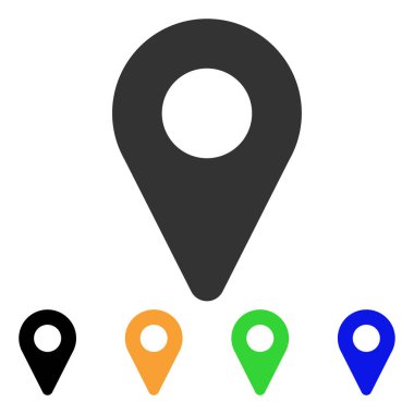 Harita işaretleyici vektör simgesi