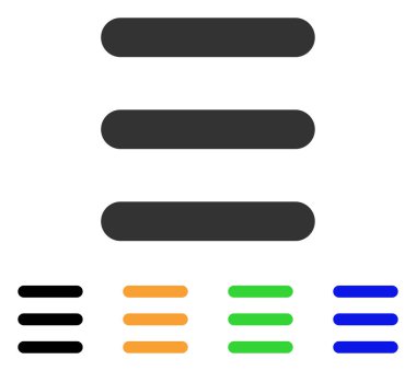 Menü öğeleri vektör simgesi