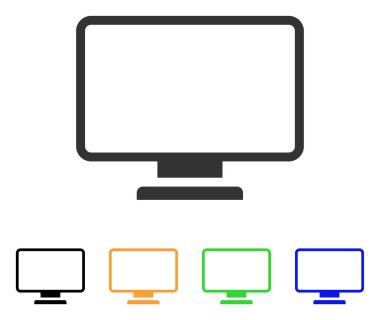 monitör vektör simgesi