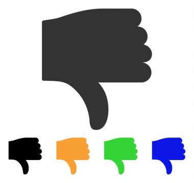 başparmak aşağı vektör simgesi