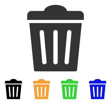 Çöp kutusu vektör simgesi