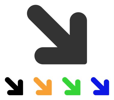 Doğru vektör simgesi aşağı ok