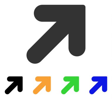 Ok yukarı doğru vektör simgesi