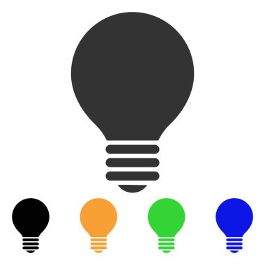 Elektrikli ampul vektör simgesi