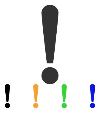 Ünlem işareti vektör simgesi