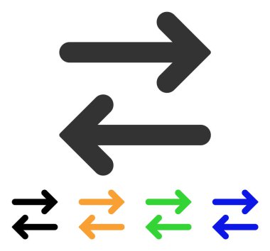 Yatay vektör simgesi ters çevir