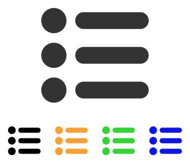 Öğeleri vektör simgesi