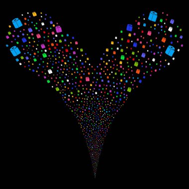 Tuvalet kağıdı rulo çeşme dere