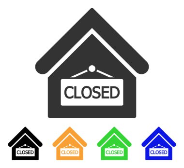 Kapalı ofis vektör simgesi