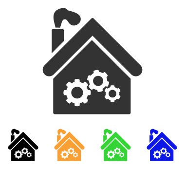 Santral binasından vektör simgesi