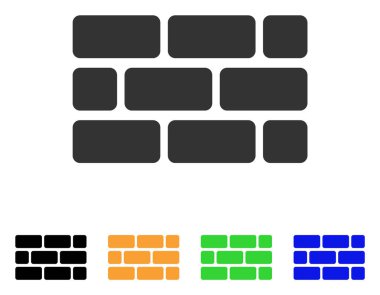 tuğla duvar vektör simgesi