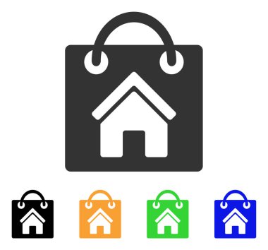 Satın ev vektör simgesi