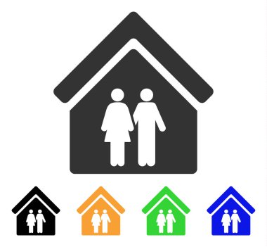 Müstakil ev vektör simgesi