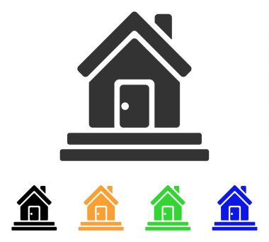 Evin ön kapı vektör simgesi