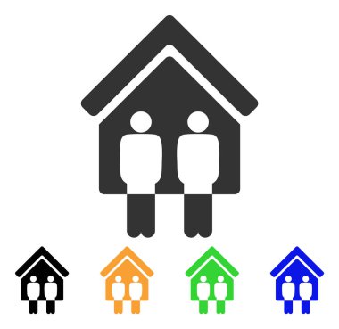 Yaşayan kişilerin vektör simgesi