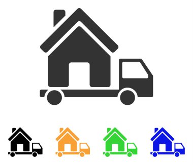 Mobil ev vektör simgesi