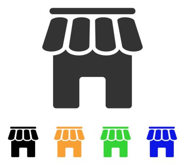 dükkan oluşturma vektör simgesi