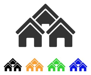 Şehir binaları vektör simgesi