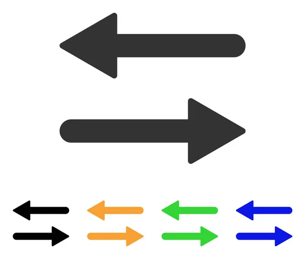 Šipky Exchange horizontální vektorové ikony — Stockový vektor