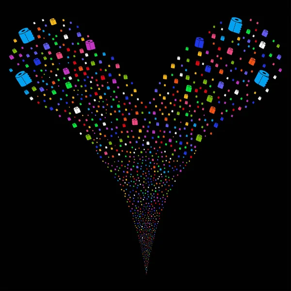 Tuvalet kağıdı rulo çeşme dere