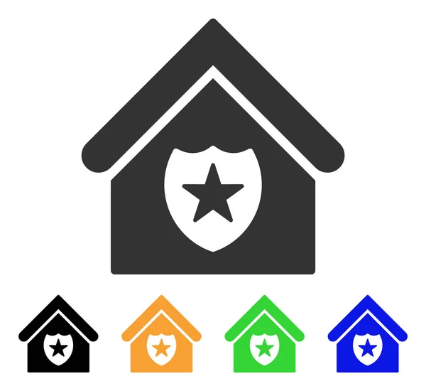 Icona vettoriale di protezione immobiliare — Vettoriale Stock
