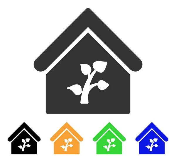 Greenhouse Building Vector Icon — Stock Vector