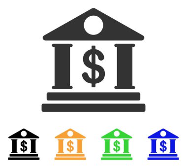 Amerikan Banka Binası vektör simgesi