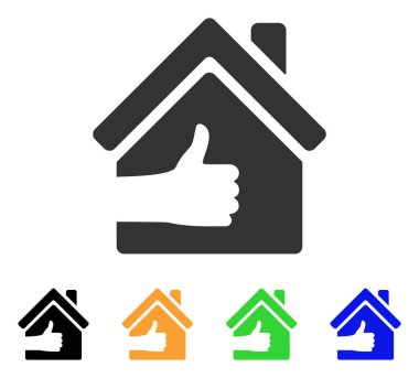 Mükemmel ev vektör simgesi