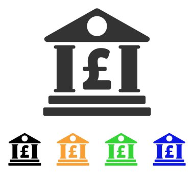 Lirası Banka Binası vektör simgesi