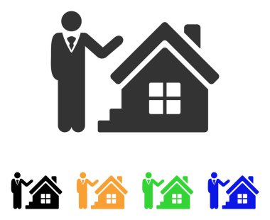 Realty Ajan vektör simgesi