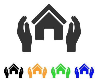 Realty sigorta eller vektör simgesi