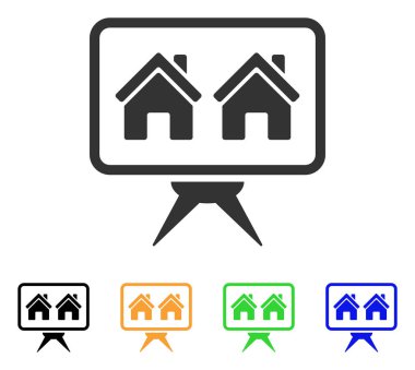 Realty proje vektör simgesi