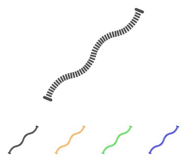 Esnek Boru vektör simgesi