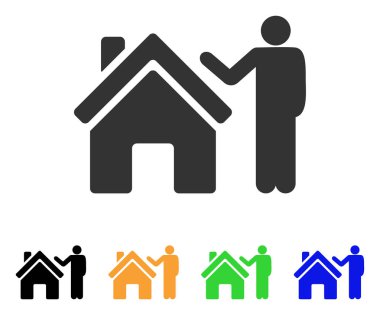 Realty alıcı vektör simgesi